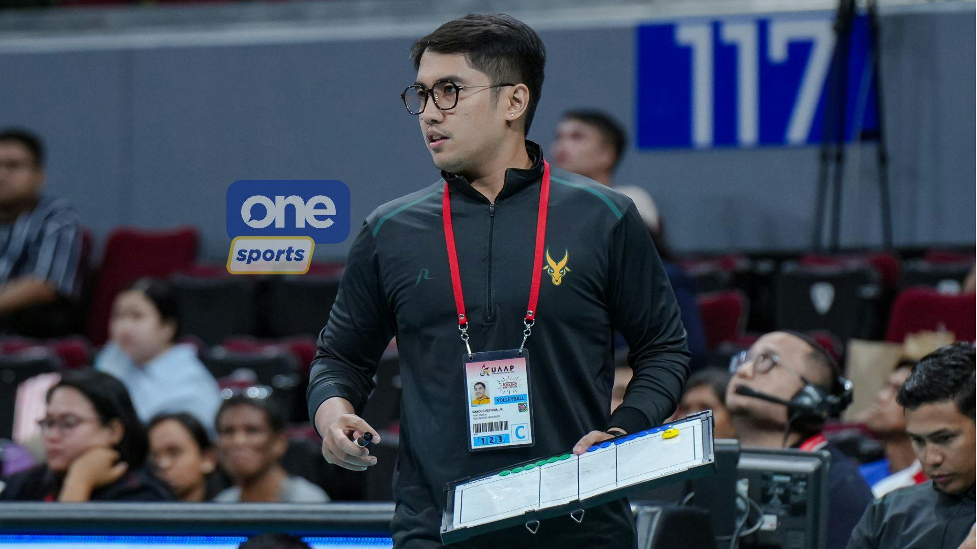 UAAP: Coach Manolo Refugia warns against complacency as FEU nears Final Four return